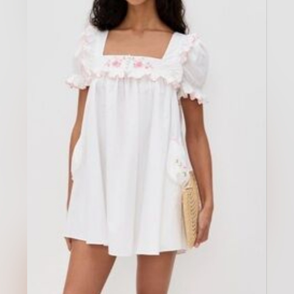 For Love And Lemons Mini Cotton Dress